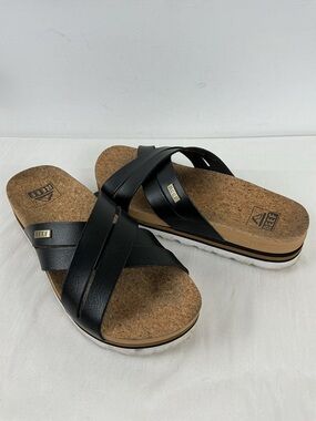 Reef Women’s Kaia Cross Platform Slide Sandals Size 6